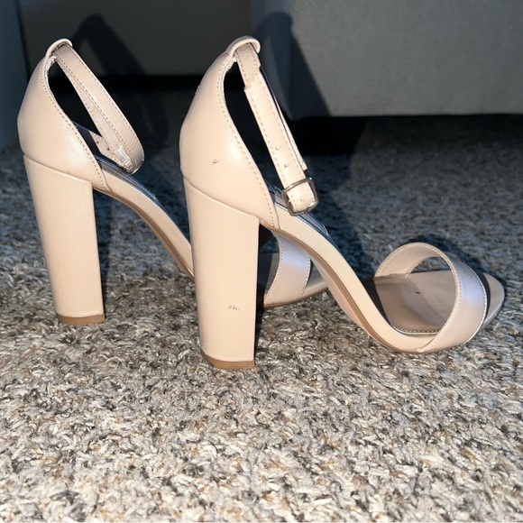 STEVE MADDEN “Carrson” ankle strap block heel sandals, Size 6.5M, Blush nude - Picture 2 of 6
